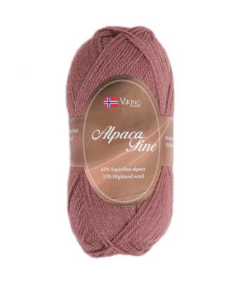 Viking garn - Alpaca Fine 619 - Mørk gammelrosa