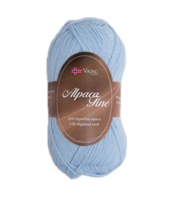 Viking garn - Alpaca Fine 624 - Lys blå