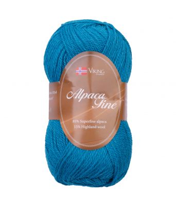 Viking garn - Alpaca Fine 629 - Mørk turkis