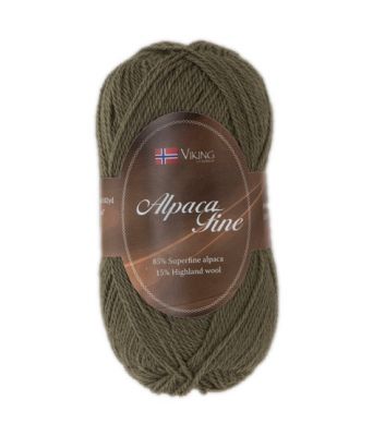 Viking garn - Alpaca Fine 630 - Mørk oliven