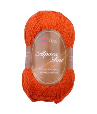 Viking garn - Alpaca Fine 651 - Oransje