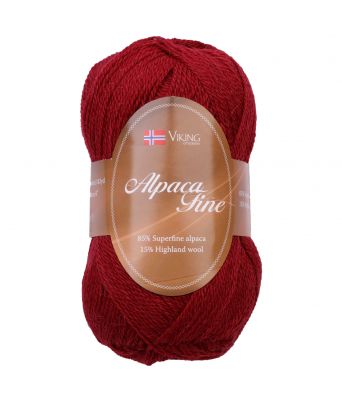 Viking garn - Alpaca Fine 658 - Vinrød