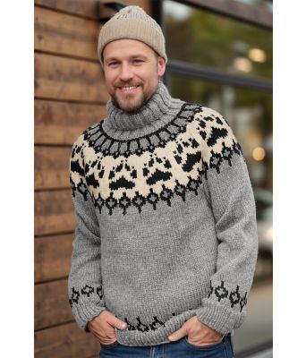 Lys grå melert-Villmarksgenser - Linka Neumann design VGVG0005 6703