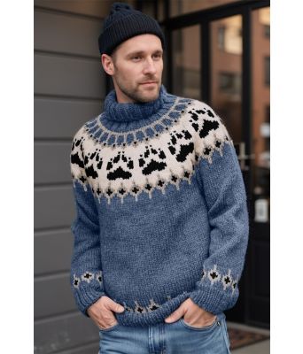 Jeansblå Villmarksgenser - Linka Neumann design VGVG0005-6793