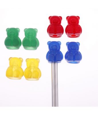 Addi pinnesamlere med bjørnemotiv