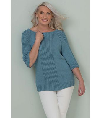 Alva strikkegenser med stripemønster - Viking 1609-08