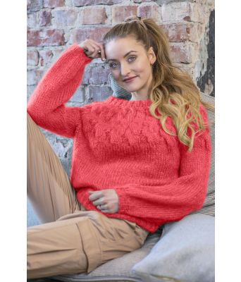 Jackie genser i korall - Belfilato 23-006-44017