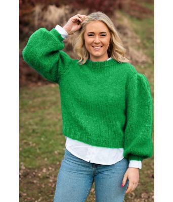 Chunky Mistygenser i skarp grønn - Belfilato 23-009-47948