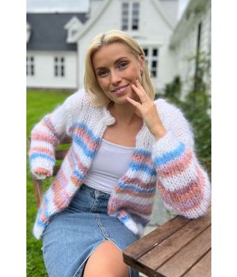 Midsummer cardigan i mohairull - Belfilato 23-023B