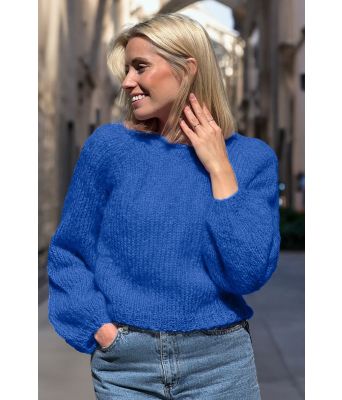 Kongeblå Letizia sweater - Belfilato 23-026-45437