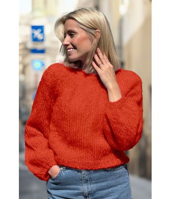 Oransje Letizia sweater - Belfilato 23-026-47903