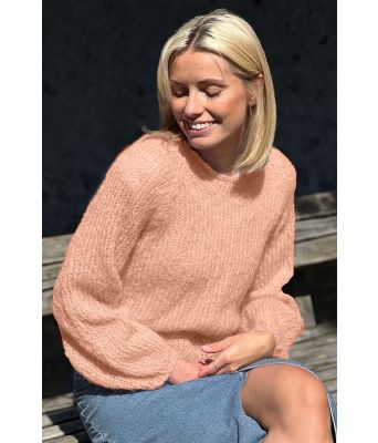 Letizia sweater i beige rose - Belfilato 23-026-47934