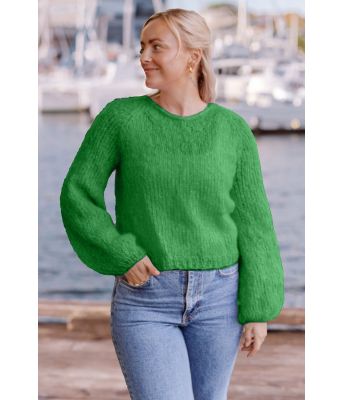 Letizia sweater i skarp grønn - Belfilato 23-026-47948