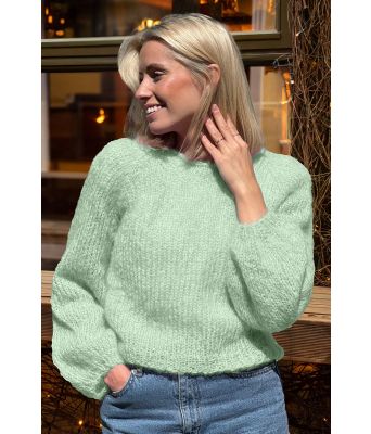 Mintgrønn Letizia sweater - Belfilato 23-026-47949