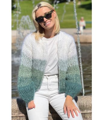 Ambrosiajakken i grønntoner - Belfilato 23-038A