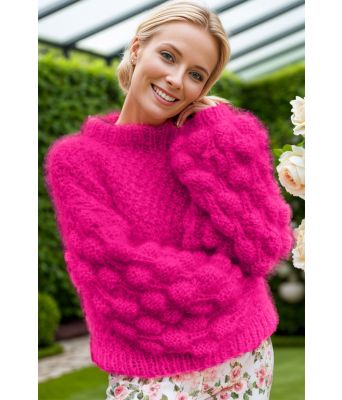 Pink Bubble crush sweater - Belfilato 24-007-47946