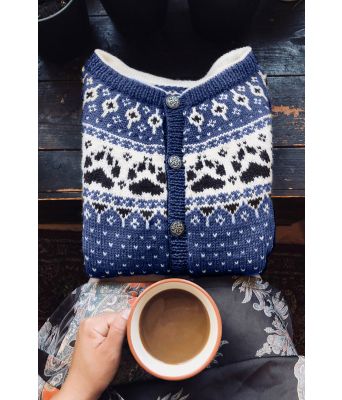 Blå Fjordfolkkofte - 815