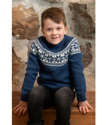 Blaa Setesdal genser Soelve - Viking 2105-06