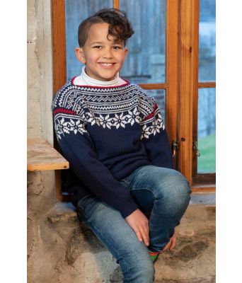 Blaa Setesdalgenser Marin til gutt - Viking 2105-02