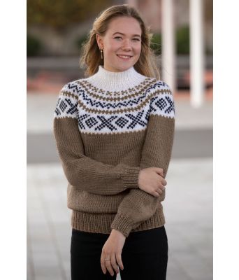 Brun Miranda genser - Viking 2134-06B