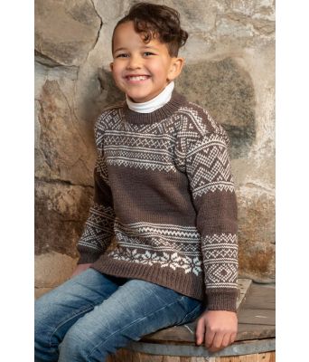 Brun Setesdalgenser til barn - Viking 2105-05A