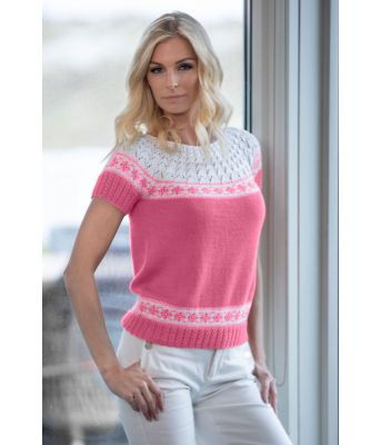 Cerise Vera strikket topp - Viking 2011-01-463