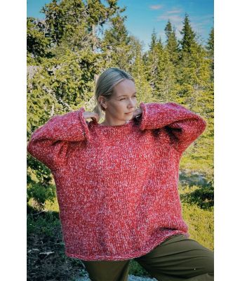 Rød Viljes genser v2 - Christine Dancke CD 02-06