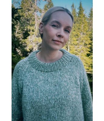 Viljes genser v2 i støvet jadegrønn - Christine Dancke CD 02-07