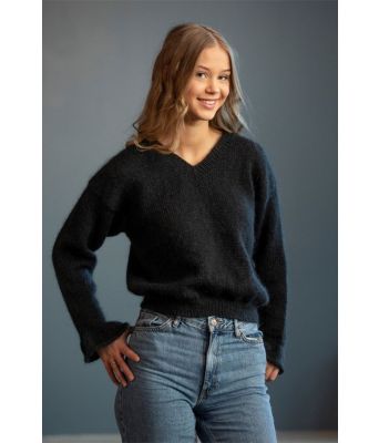 Coco strikkegenser med v hals - Viking 2202-03A