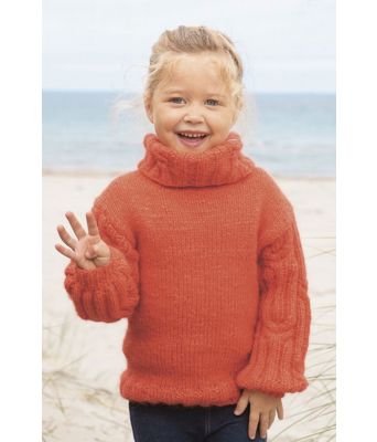 Dam strikket genser til barn - Viking 1815-05