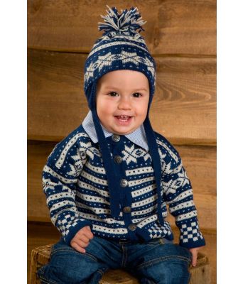 Fana genser, jakke & lue til baby - DG 208-06
