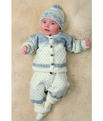 Setesdal strikket sett til baby - DG 208-10A