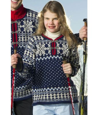 Marineblå Grenoble 1968 genser til barn - DG 280-13