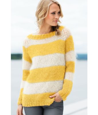 Gul Acnegenser med tykke striper - DG 286-01E