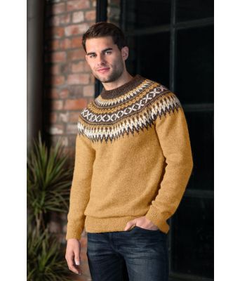 Gul rallargenser med brunt mønster - DG 295-06H