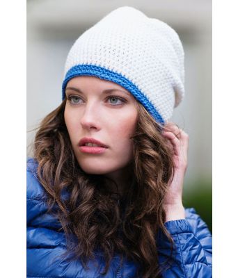 Julie heklet lue med tynn kantstripe nederst - DG 307-15B