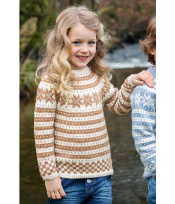 Genser til barn med fanamønster - DG 309-07C