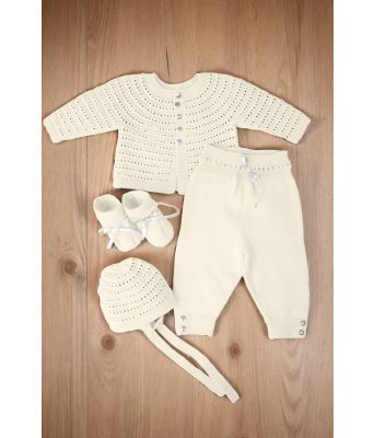 Halvbleket hvitt Theo og Thea hentesett - DG 310-02A-0017