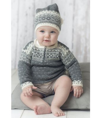 Setesdal babygenser med lue - DG 313-12