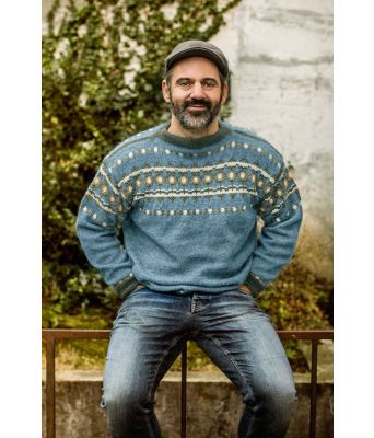 Lys denimblå Jaguar strikkegenser til herre - DG 320-10C