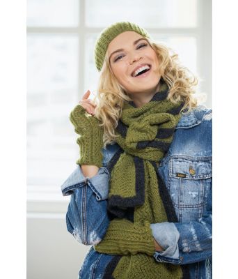 Elea lacy lue, pulsvarmere & skjerf - DG 355-11