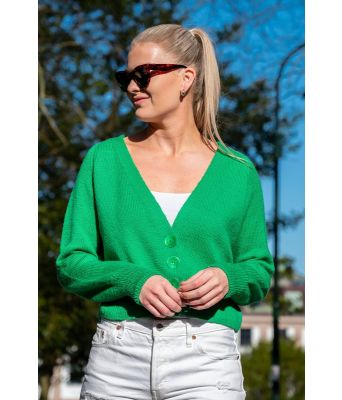 Grønn Ellinor strikket jakke - DG 451-25-A