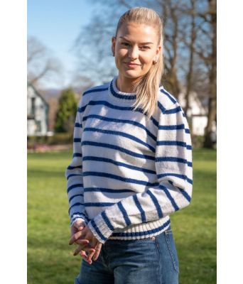 Nevegar strikket genser med striper - DG 451-29