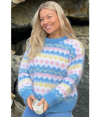 Cindy genser i mohairgarn - DG 458-18