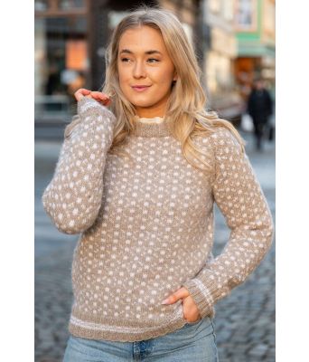 Beige klassisk islender - DG 465-08