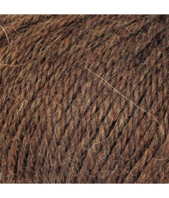 Dale garn - Alpakka Forte 709 Varm brun melert