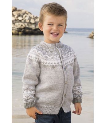 Diis strikket kofte til barn - Viking 1615-03