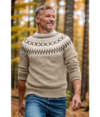 Beige-rallargenser-med-brunt-mønster - DLG 141-348534003488