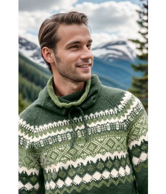 Armygrønn Carl genser - DLG 143-SU348934623400