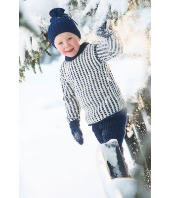 Mari & Lars genser med tights og lue - DLG 156A